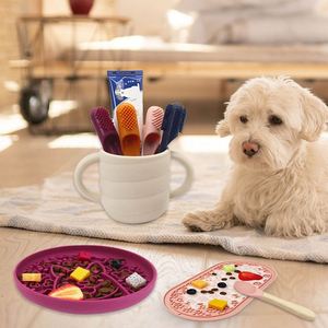 Cepillo de dientes personalizado para mascotas, soporte para bolsa de caca, alimentador lento, cuenco de silicona para lamer perro - Product Image 3