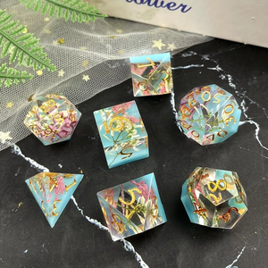 7 قطع راتنج الزهر الايبوكسي سيليكون الحرفية لوازم الفن قوالب السيليكون بالجملة ديي لراتنجات الايبوكسي الفن الحرفية صب لعبة المجلس - Product Image 4