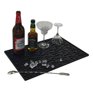 Tapis de drainage de cuisine antidérapant en silicone, texture cœur, imperméable, isolant thermique, pour comptoir de bar et usage domestique quotidien - Product Image 6