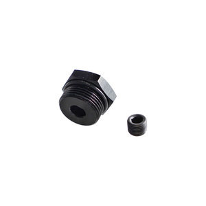 Aluminum Intake Heater Booster <b>Plug</b> Sensor Threaded Adapter 2.5cm Diameter 1.7cm Length Black for Toyota FAW JP <b>Replacement</b> - Product Image 3
