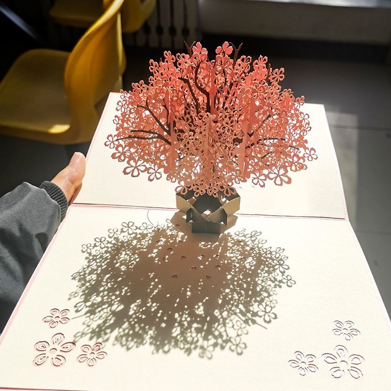 Romantic Cherry Blossom Tree Comes with 1 Envelope