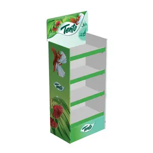 Paper Display Cardboard Display Stand HOT Popular Custom Eco-friendly Pop High Quality Paper Home Appliance Cardboard Mock-up 3 Tier Printed Display Stand