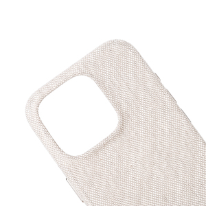 Étui de téléphone en lin beige pour iPhone, coque de protection minimaliste, légère et fine - Product Image 4