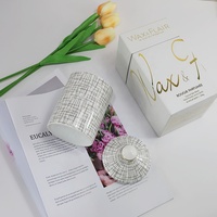 Bougies en porcelaine imprimées personnalisées Synwish Bougeoir en céramique de style nordique Décoration de la maison Pot diffuseur