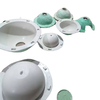 Usine chinoise produisant de grands moules en silicone en fibre de verre en forme de bol pour un usage domestique