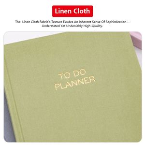 Carnet de notes/agenda A5 personnalisé en tissu de lin, idéal pour le bureau et l'école – Collection Factory Cute Stationary - Product Image 3