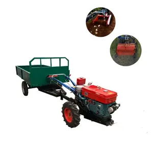 Multipurpose Met Ploeg Rotovator 10HP/12HP/15HP/18HP Farm Wandelen Tractoren