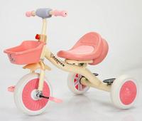 Adorable mini-vélo unisexe pour enfants, tricycle en plastique pour enfants de 5 à 7 ans, jouet à roulettes avec musique et éclairage, vente à prix réduit en Chine