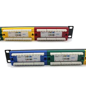 Patch Panel UTP Cat6 12 24 Port network cable keystone patch panel