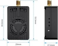 Émetteur vidéo haute puissance 3.3G 5W VTX PRO avec ventilateur de refroidissement actif pour drone FPV longue portée