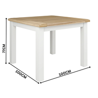 Table à manger carrée en bois, best-seller