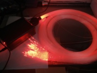 Le ciel étoilé a mené le scintillement léger de fibre optique du moteur 16w Dc12v RGBW pour le toit de voiture
