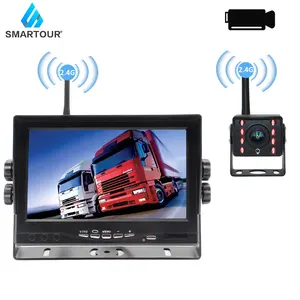 Smartour 2.4g kablosuz dikiz kamera sistemi IR su geçirmez dijital kablosuz dikiz kamera araba traktör için, kamyon yardım