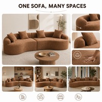 Modulares Schlafsofa mit Stoffbezug und Schwammfüllung Apartment-Set Vakuumkomprimierte Couch