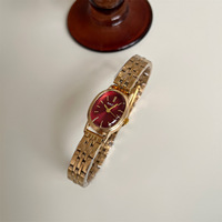 Montre NAIDU 3718, nouvelle montre vintage ovale en alliage à quartz pour femmes, avec petit cadran, élégante, légère, luxe, simplicité