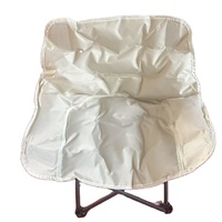 Chaise lune pliable en tissu Oxford pour extérieur avec coussin, légère et portable, pour camping et sieste