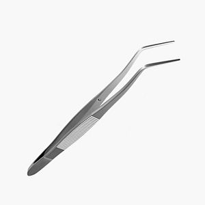 Pinzas Dentales de Acero Inoxidable con Punta Curva, Reutilizables, para Uso Quirúrgico en Hospitales y Consultorios Dentales - Product Image 2