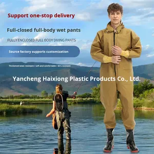 <span class=keywords><strong>Cuissardes</strong></span> de pêche en plein air pantalon complet imperméable tissu tricoté pour creuser des racines de lotus <span class=keywords><strong>Cuissardes</strong></span> de pêche imperméables maximales - Product Image 5