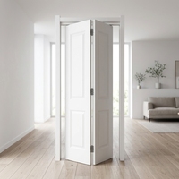 Porte pliante à deux panneaux en MDF laminé avec membrane PVC