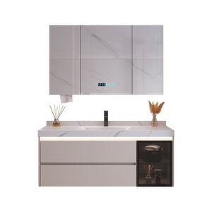ตู้ห้องน้ำพร้อมอ่างเซรามิก สีนมกาแฟ แบบชิ้นเดียว สำหรับใช้ในบ้าน - Product Image 4