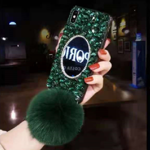 Custodia per <span class=keywords><strong>iPhone</strong></span> di Lusso con Diamanti, <span class=keywords><strong>Specchio</strong></span>, Pelliccia e Cinturino da Polso per <span class=keywords><strong>iPhone</strong></span> X, Xr, Xs Max, 7, 8, <span class=keywords><strong>11</strong></span>, 12, 13, 14, 15, 16, 17 Plus, Pro Max - Product Image 3