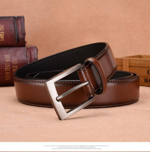 Cinturón de Cuero Genuino para Hombre con Grabado de Moda, Cinturón Casual de Negocios con Hebilla de Aleación, Venta al por Mayor de Fábrica - Product Image 2