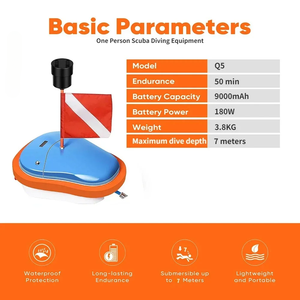 2024 nouveau ventilateur de plongée Portable pour double utilisateurs plongée <span class=keywords><strong>sous</strong></span>-marine 7-10 heures de profondeur 15 mètres <span class=keywords><strong>flotteur</strong></span> dispositif de plongée sauvetage pêche - Product Image 6