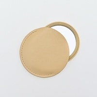 Miroir de poche rond avec Logo, Mini miroir de maquillage personnalisé, fournitures d'usine, cadeau, pièces
