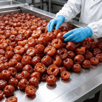 Baies d'aubépine sans pépins, creuses, sucrées et acidulées, certifiées HACCP, friandise de fruits confits, vente en gros, OEM, ODM, approvisionnement direct usine