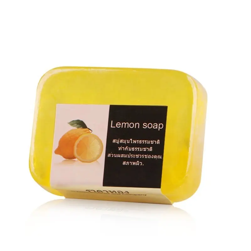 Wholesale Soaps Manufacturers Cleaning 100% Natural Ingredients Handmade Lemon Essential Oil Face Soaps Bath Bar Soap
