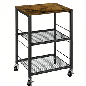 Tavolino da divano a 3 livelli con ripiano stretto per soggiorno, camera da letto, corridoio, casa - Product Image 2