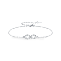 Bracelet en argent sterling 925 de haute qualité SPJ, cœur romantique en moissanite, bracelet en diamant de laboratoire couleur D VVS1 pour femmes