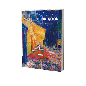 Album da Disegno A4 'Notte Stellata' di <span class=keywords><strong>Van</strong></span> <span class=keywords><strong>Gogh</strong></span>, Libro per <span class=keywords><strong>Acquerelli</strong></span> Rinforzato, Carta Bianca per Pittura Artistica - Product Image 1