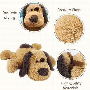Animal de peluche calentado <span class=keywords><strong>en</strong></span> microondas, peluche ponderado, cachorro tumbado, juguete perfumado de lavanda, alivio de <span class=keywords><strong>la</strong></span> <span class=keywords><strong>ansiedad</strong></span> y el dolor de <span class=keywords><strong>barriga</strong></span> - Product Image 4