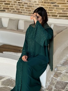 Vestidos Largos de Poliéster Transpirable y Antiestático Zaynab 2026, <span class=keywords><strong>Ropa</strong></span> Islámica Modesta <span class=keywords><strong>para</strong></span> <span class=keywords><strong>Mujer</strong></span>, Kaftan Dubai Abaya Musulmana Árabe - Product Image 3