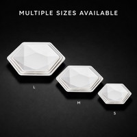 Assiette hexagonale élégante en mélamine pour la restauration moderne