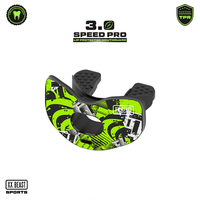 Protector Bucal XXBEAST 3.0 Ready Fit, Protector Labial Transpirable de TPR, Protector de Dientes, Bandera Americana, Fútbol Americano, Deportes, Modelo CN