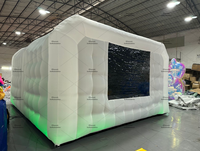 Cabine de yoga gonflable personnalisée, portable, blanche, de qualité commerciale, pour la gymnastique et le yoga chaud