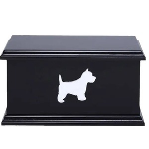 Pet Urn Wooden Rectangle Durable Storage <b>Box</b> For Cat Dog <b>Memorial</b> Photo Frame - Product Image 4