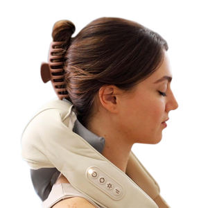 Masajeador inalámbrico de cuello y hombros, masajeador de cuello y espalda Shiatsu con calor calmante para aliviar el dolor, tejido profundo - Product Image 1