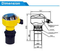 Capteur de niveau de liquide à ultrasons SENTEC SUL806 RS485 4-20mA sans contact pour réservoir d'eau, carburant, huile, transmetteur de niveau, jauge de niveau