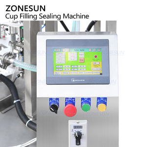 เครื่องบรรจุซอสแบบอัตโนมัติ ZONESUN ZS-AFS07R แบบโมโนบล็อก พร้อมปั๊มเกียร์เซอร์โวแบบหมุน สำหรับบรรจุและปิดผนึกถ้วยพลาสติก - Product Image 2