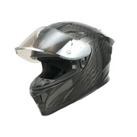 Casque de moto de conception modulaire intégrale en fibre de carbone certifié DOT ECE de haute qualité avec système de visière