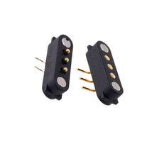 Conector de carga de Cable USB de alta corriente 5P conector de resorte de succión de imán de latón para 2 3 4 5 6 7 8 9 10 acoplamiento magnético de 12 pines