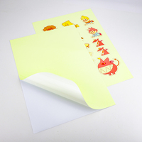 Hojas de Etiquetas Fluorescentes Imprimibles en Inyección de Tinta A4 A3, Vinilo Adhesivo Luminoso, Etiqueta Luminiscente de PVC, Papel Adhesivo que Brilla en la Oscuridad