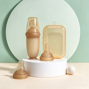 Biberón de Cereal de Arroz para Bebés, con Cuchara de Silicona y Dispositivo de Alimentación por Compresión, Libre de BPA, Apto para Bebés Mayores de <span class=keywords><strong>3</strong></span> <span class=keywords><strong>Meses</strong></span> - Product Image 6
