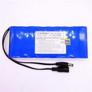 LiitoKala 12V <span class=keywords><strong>9800mAh</strong></span> <span class=keywords><strong>18650</strong></span> DC 12V 12.6V Super Pack Rechargeable Adaptateur Prise EU/US pour Caméra CCTV Batterie Vidéo Portable - Product Image 2