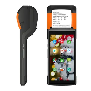Sunmi v2 4g handheld restaurante encomendar registros de dinheiro tela sensível ao toque billing pos máquina tudo em um android pos sistemas para apostar