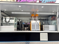 Conteneur mobile personnalisé pour la vente de glaces, chariot alimentaire, camion de jus d'açaï, remorque, kiosque, stand, boutique à vendre