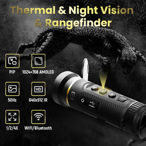 Lunette thermique 640x512 pour la chasse, télémètre laser inclus, lunette d'imagerie thermique compacte avec <span class=keywords><strong>vision</strong></span> nocturne OLED 1024x768 - Product Image 6